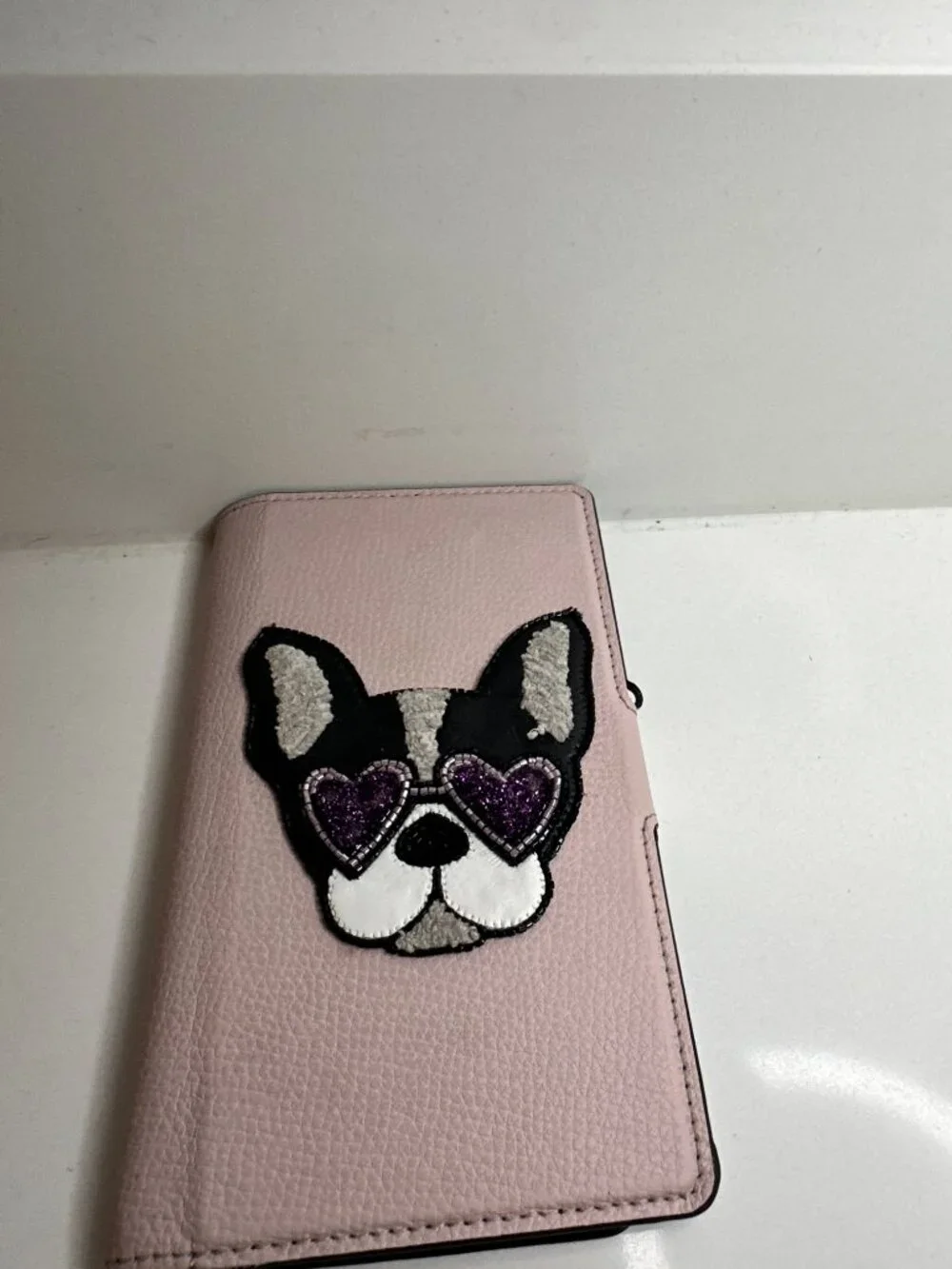 Rare Kate Spade Boston Terrier iPhone 11 Pro Wallet Case AS IS